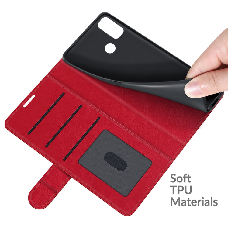 For Alcatel 1L 2021 R64 Texture Single Horizontal Flip Protective Case with Holder & Card Slots & Wallet& Photo Frame