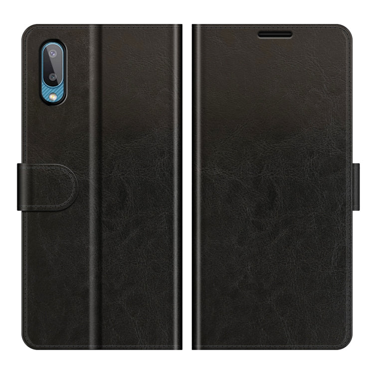 For Samsung Galaxy A02 / M02 R64 Texture Single Horizontal Flip Protective Case with Holder & Card Slots & Wallet& Photo Frame
