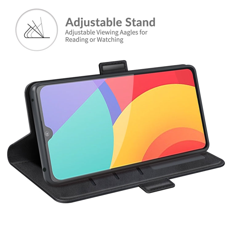 For Alcatel 1L 2021 Dual-side Magnetic Buckle Horizontal Flip Leather Case with Holder & Card Slots & Wallet