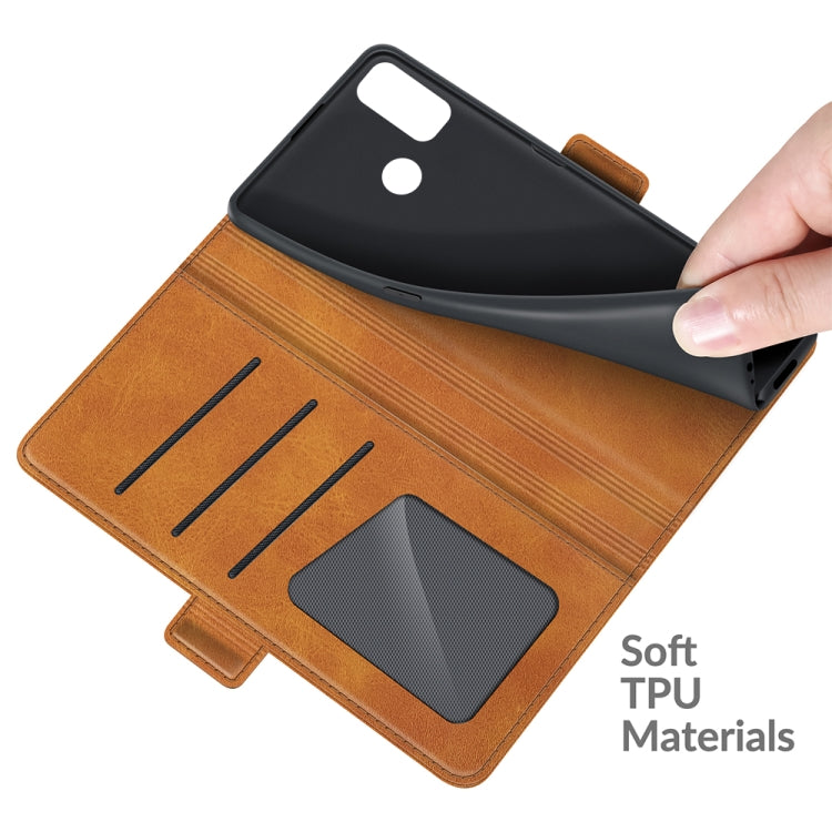 For Alcatel 1L 2021 Dual-side Magnetic Buckle Horizontal Flip Leather Case with Holder & Card Slots & Wallet