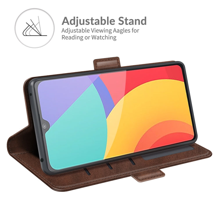 For Alcatel 1L 2021 Dual-side Magnetic Buckle Horizontal Flip Leather Case with Holder & Card Slots & Wallet