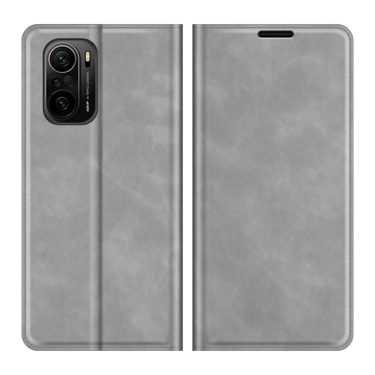 For Xiaomi Redmi K40 / K40 Pro / Poco F3 / Mi 11i Retro-skin Business Magnetic Suction Leather Case with Holder & Card Slots & Wallet