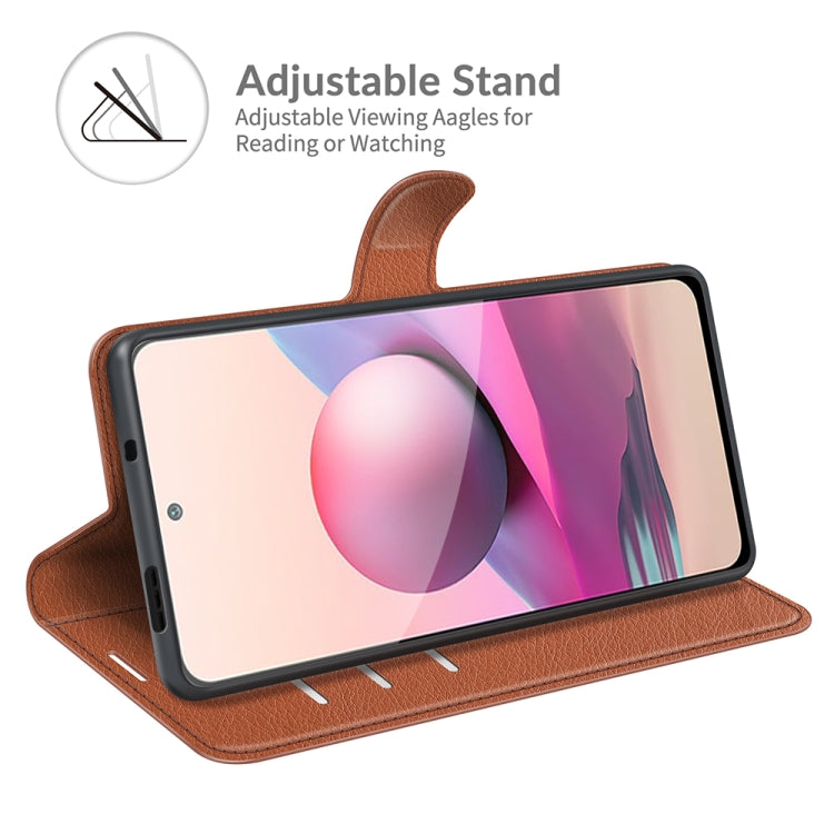For Xiaomi Redmi Note 10 4G / Note 10S Litchi Texture Horizontal Flip Protective Case with Holder & Card Slots & Wallet