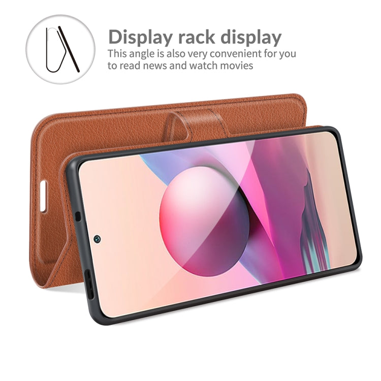 For Xiaomi Redmi Note 10 4G / Note 10S Litchi Texture Horizontal Flip Protective Case with Holder & Card Slots & Wallet