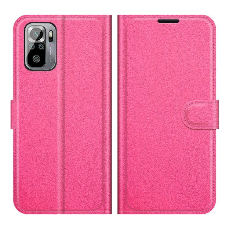 For Xiaomi Redmi Note 10 4G / Note 10S Litchi Texture Horizontal Flip Protective Case with Holder & Card Slots & Wallet
