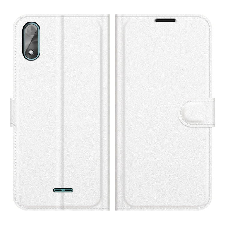For Wiko Y51 Litchi Texture Horizontal Flip Protective Case with Holder & Card Slots & Wallet