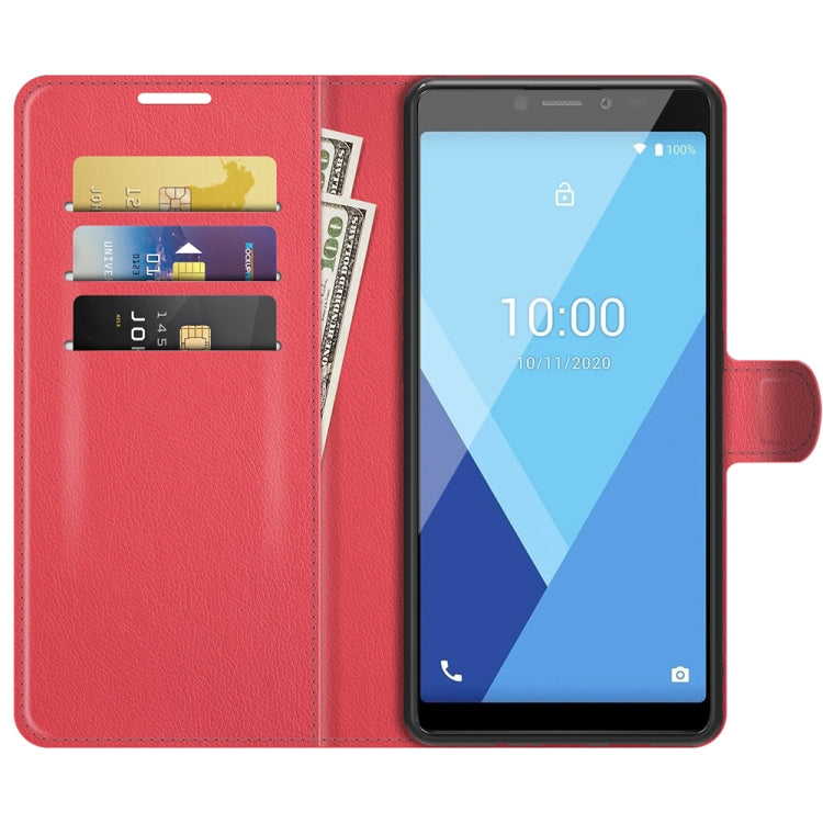For Wiko Y51 Litchi Texture Horizontal Flip Protective Case with Holder & Card Slots & Wallet