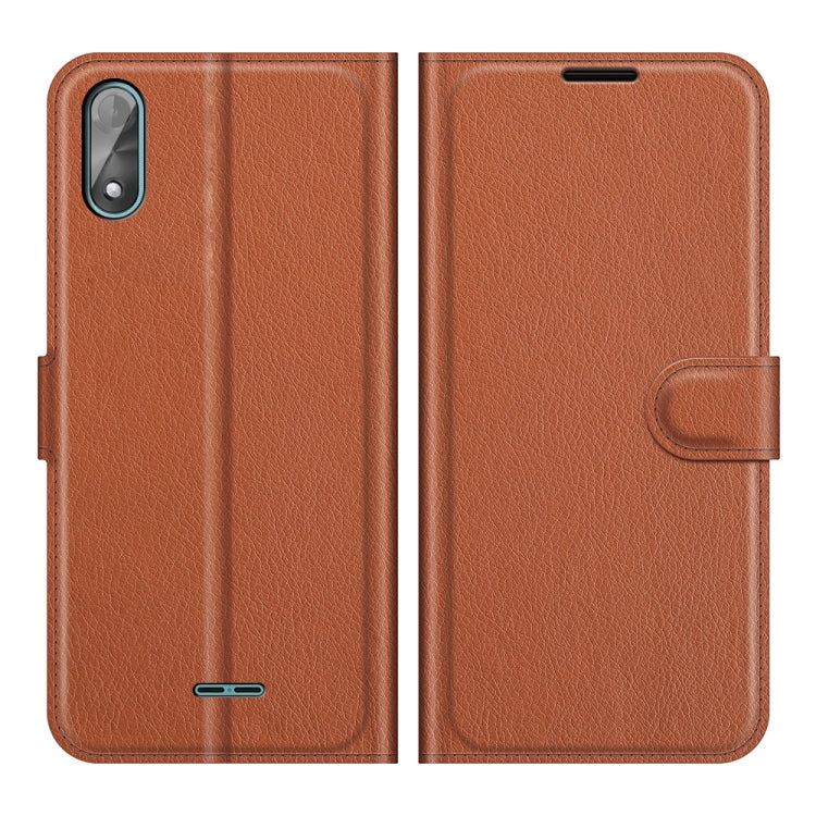 For Wiko Y51 Litchi Texture Horizontal Flip Protective Case with Holder & Card Slots & Wallet