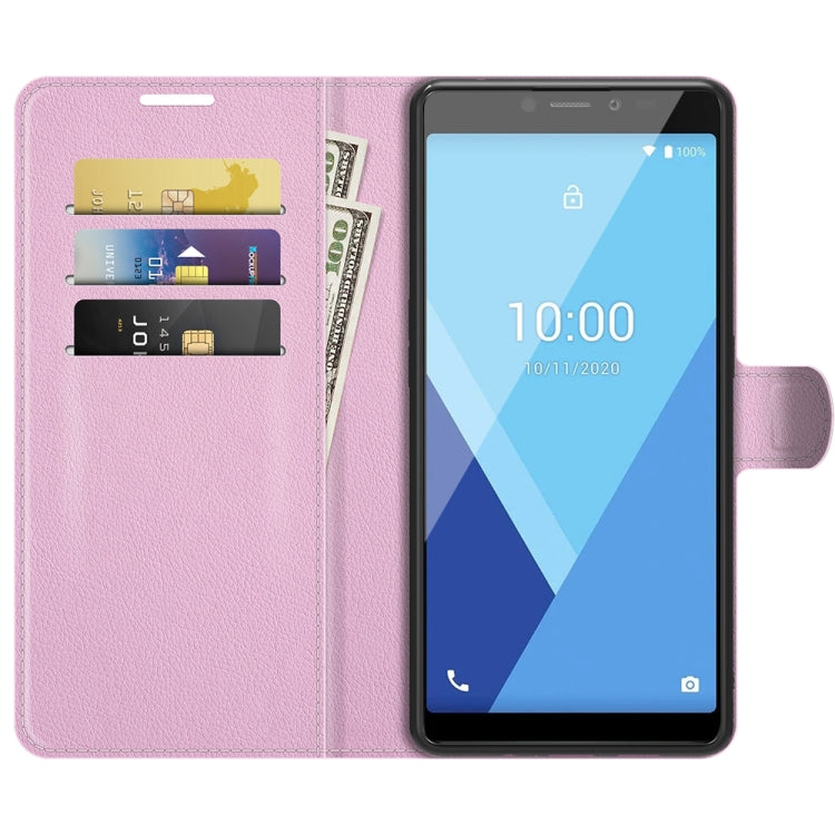 For Wiko Y51 Litchi Texture Horizontal Flip Protective Case with Holder & Card Slots & Wallet