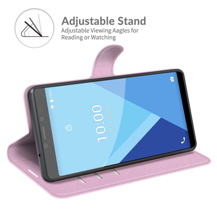 For Wiko Y51 Litchi Texture Horizontal Flip Protective Case with Holder & Card Slots & Wallet