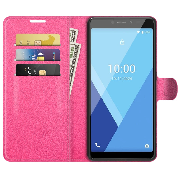 For Wiko Y51 Litchi Texture Horizontal Flip Protective Case with Holder & Card Slots & Wallet