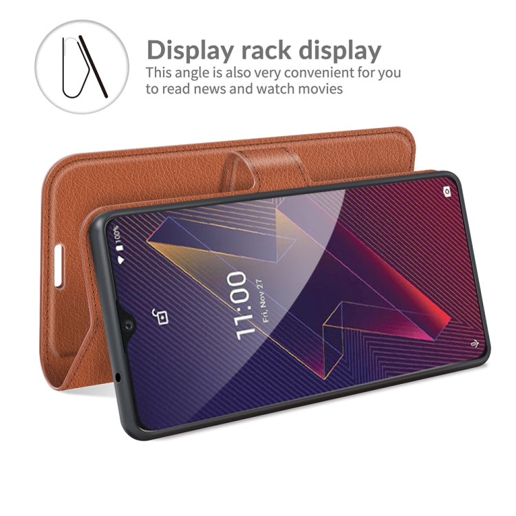 For Wiko Power U20 Litchi Texture Horizontal Flip Protective Case with Holder & Card Slots & Wallet