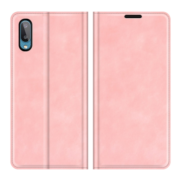 For Samsung Galaxy A02 / M02 Retro-skin Business Magnetic Suction Leather Case with Holder & Card Slots & Wallet