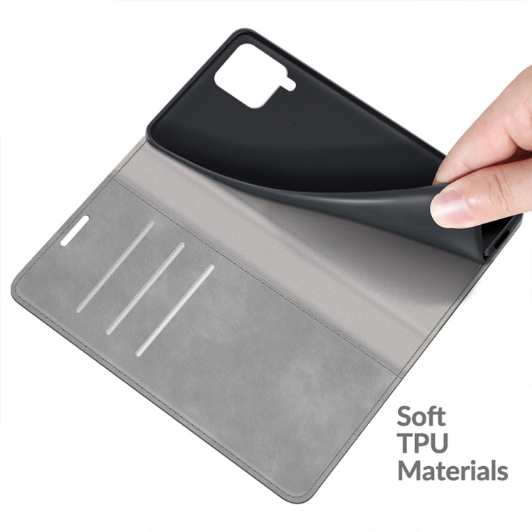 For Samsung Galaxy F62 / M62 Retro-skin Business Magnetic Suction Leather Case with Holder & Card Slots & Wallet