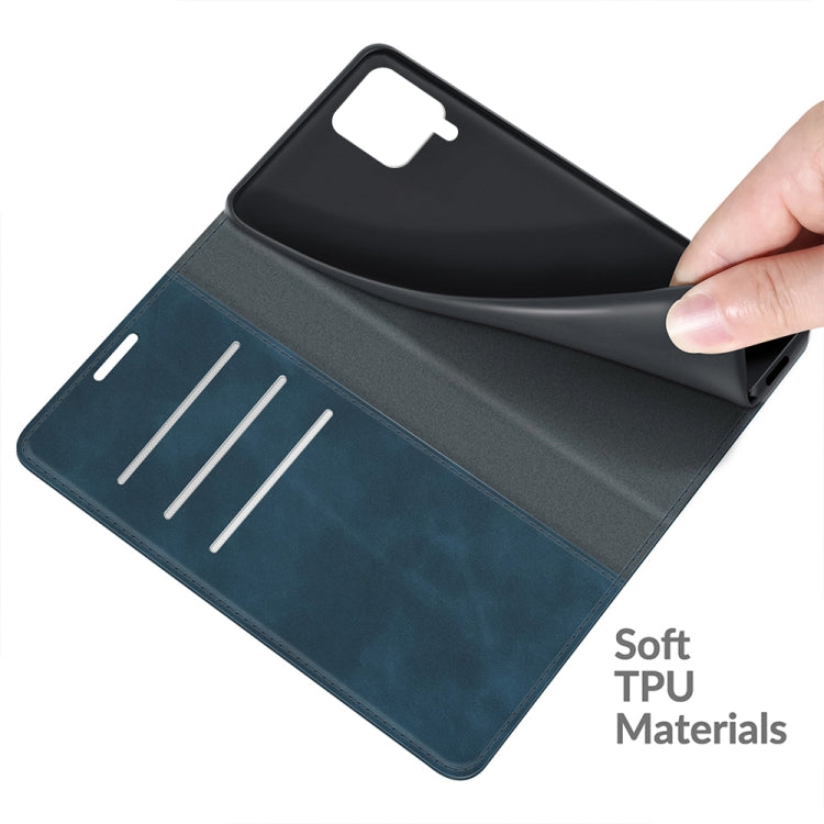 For Samsung Galaxy F62 / M62 Retro-skin Business Magnetic Suction Leather Case with Holder & Card Slots & Wallet