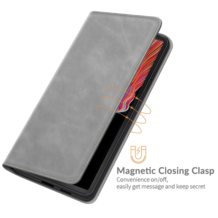 For Samsung Galaxy Xcover 5 / Xcover 5S Retro-skin Business Magnetic Suction Leather Case with Holder & Card Slots & Wallet