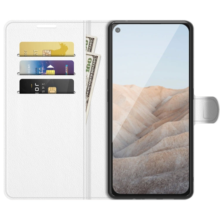 For Google Pixel 5A 5G Litchi Texture Horizontal Flip Protective Case with Holder & Card Slots & Wallet