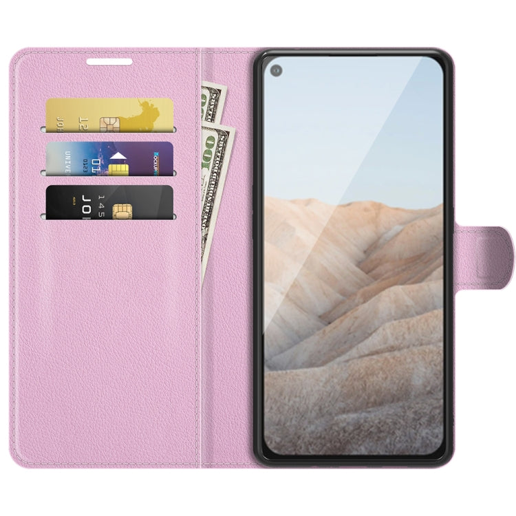 For Google Pixel 5A 5G Litchi Texture Horizontal Flip Protective Case with Holder & Card Slots & Wallet