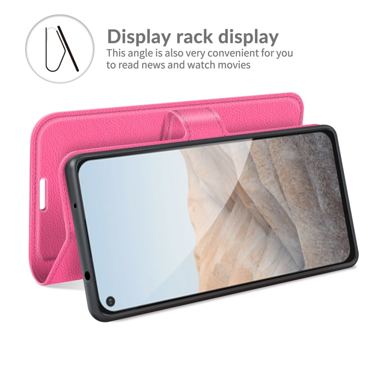 For Google Pixel 5A 5G Litchi Texture Horizontal Flip Protective Case with Holder & Card Slots & Wallet