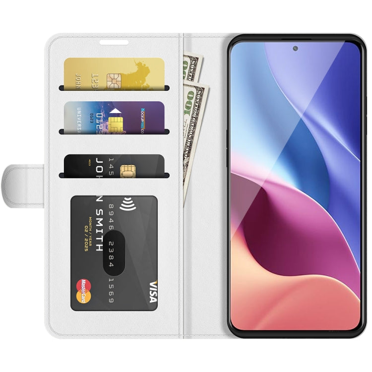 For Xiaomi Redmi K40 Pro / K40 / Poco F3 / Mi 11i R64 Texture Single Horizontal Flip Protective Case with Holder & Card Slots & Wallet& Photo Frame