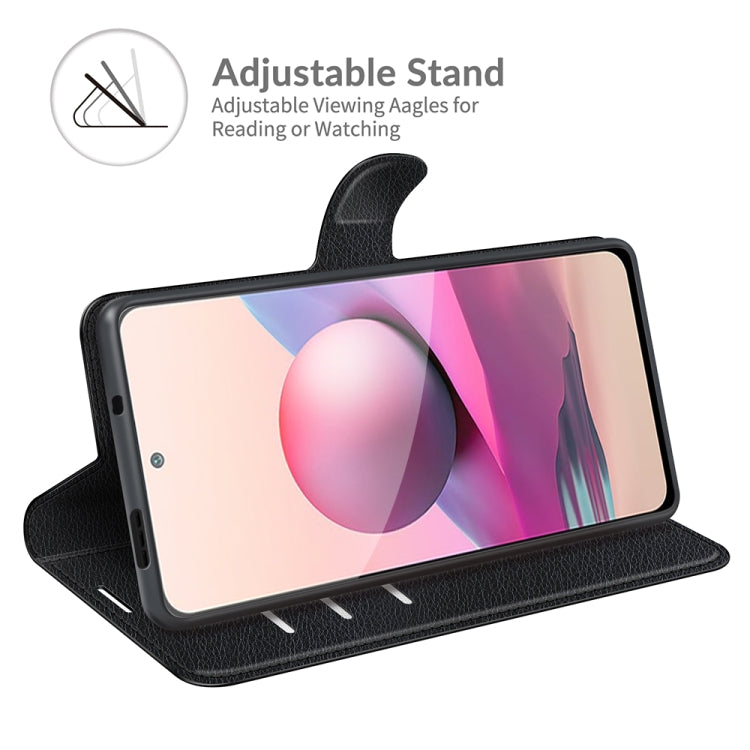 For Xiaomi Redmi Note 10 4G / Note 10S Litchi Texture Horizontal Flip Protective Case with Holder & Card Slots & Wallet