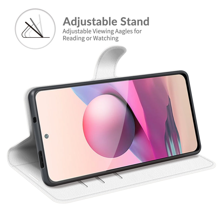 For Xiaomi Redmi Note 10 4G / Note 10S Litchi Texture Horizontal Flip Protective Case with Holder & Card Slots & Wallet