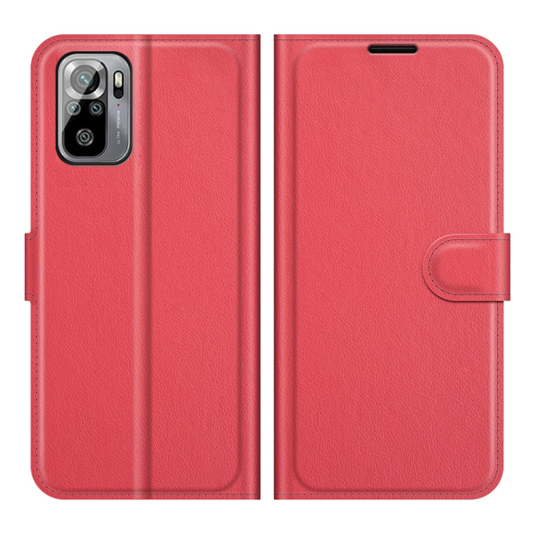 For Xiaomi Redmi Note 10 4G / Note 10S Litchi Texture Horizontal Flip Protective Case with Holder & Card Slots & Wallet