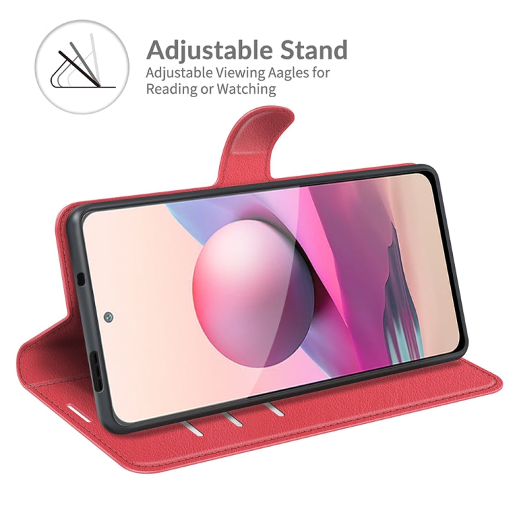 For Xiaomi Redmi Note 10 4G / Note 10S Litchi Texture Horizontal Flip Protective Case with Holder & Card Slots & Wallet