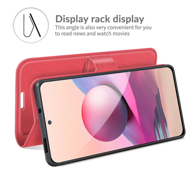 For Xiaomi Redmi Note 10 4G / Note 10S Litchi Texture Horizontal Flip Protective Case with Holder & Card Slots & Wallet