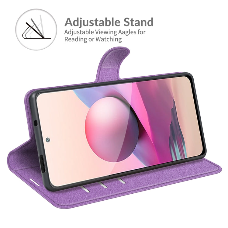 For Xiaomi Redmi Note 10 4G / Note 10S Litchi Texture Horizontal Flip Protective Case with Holder & Card Slots & Wallet