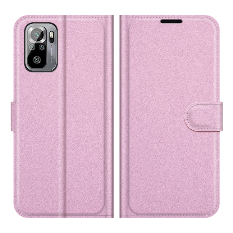 For Xiaomi Redmi Note 10 4G / Note 10S Litchi Texture Horizontal Flip Protective Case with Holder & Card Slots & Wallet