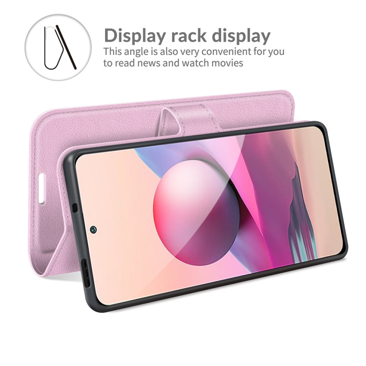 For Xiaomi Redmi Note 10 4G / Note 10S Litchi Texture Horizontal Flip Protective Case with Holder & Card Slots & Wallet