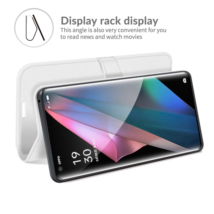 For OPPO Find X3 Pro / Find X3 R64 Texture Single Horizontal Flip Protective Case with Holder & Card Slots & Wallet& Photo Frame