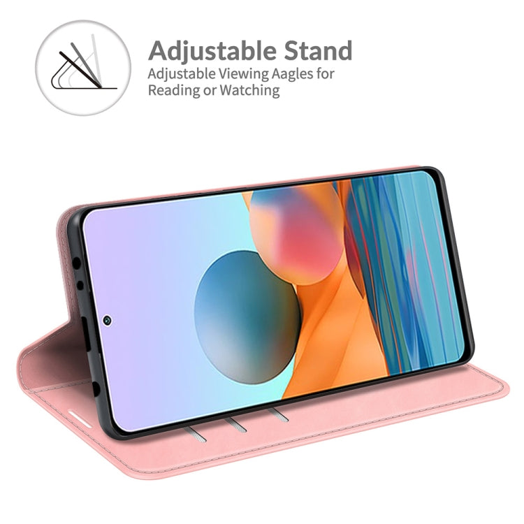 For Xiaomi Redmi Note 10 Pro / Note 10 Pro Max Retro-skin Business Magnetic Suction Leather Case with Holder & Card Slots & Wallet
