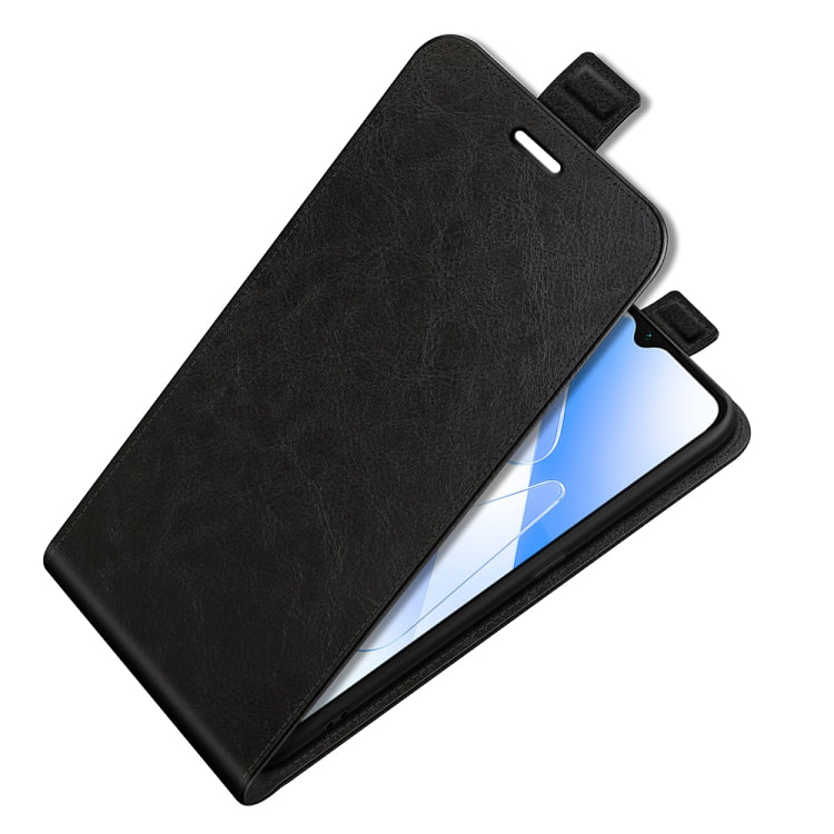 For OPPO A55 5G R64 Texture Single Vertical Flip Leather Protective Case with Card Slots & Photo Frame