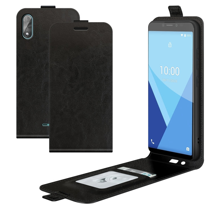 For WIKO Y51 R64 Texture Single Vertical Flip Leather Protective Case with Card Slots & Photo Frame
