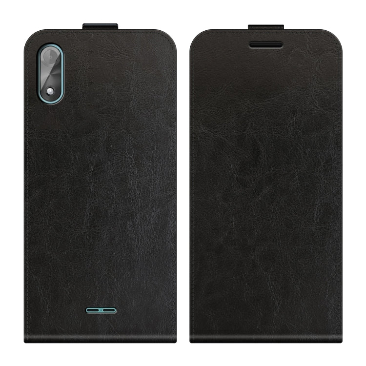 For WIKO Y51 R64 Texture Single Vertical Flip Leather Protective Case with Card Slots & Photo Frame