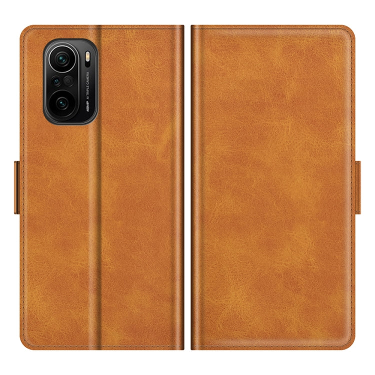 For Xiaomi Redmi K40 Pro / K40 / Poco F3 / Mi 11i Dual-side Magnetic Buckle Horizontal Flip Leather Case with Holder & Card Slots & Wallet