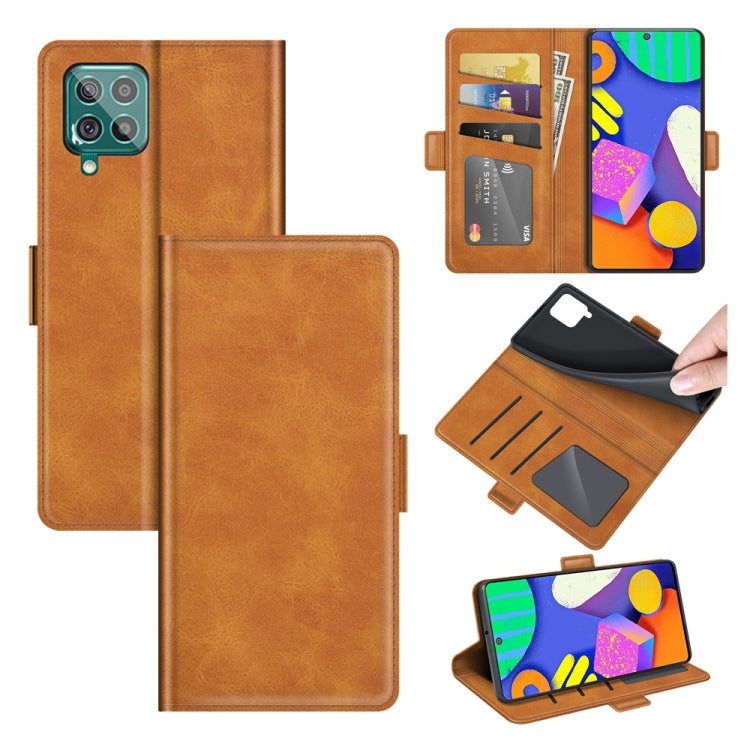 For Samsung Galaxy F62 / M62 Dual-side Magnetic Buckle Horizontal Flip Leather Case with Holder & Card Slots & Wallet