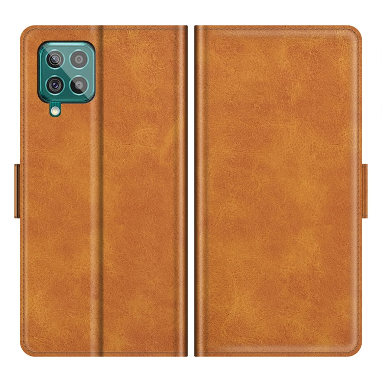 For Samsung Galaxy F62 / M62 Dual-side Magnetic Buckle Horizontal Flip Leather Case with Holder & Card Slots & Wallet