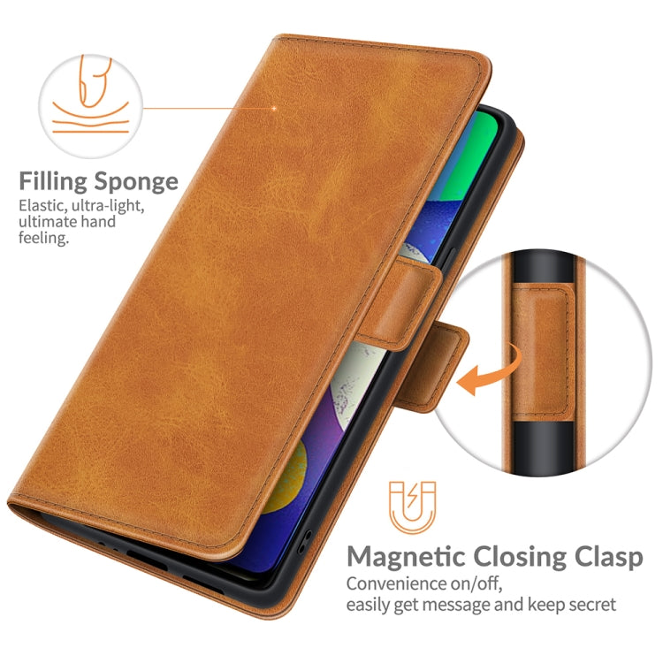 For Samsung Galaxy F62 / M62 Dual-side Magnetic Buckle Horizontal Flip Leather Case with Holder & Card Slots & Wallet
