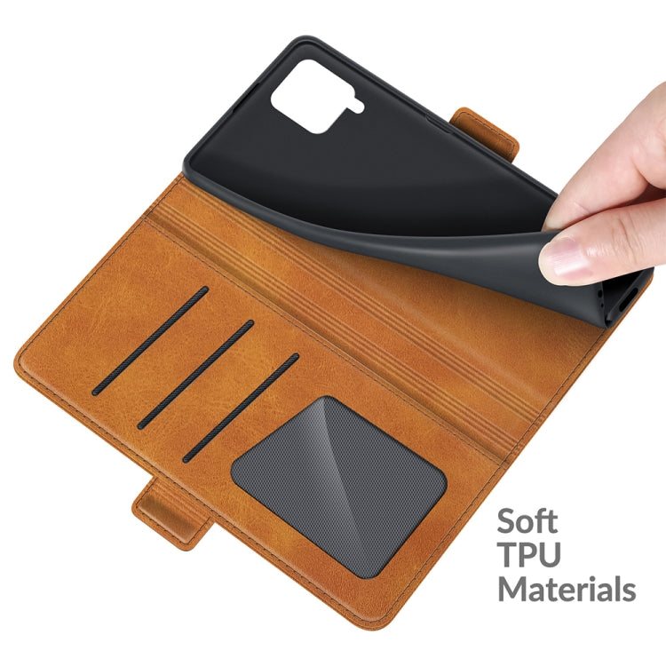 For Samsung Galaxy F62 / M62 Dual-side Magnetic Buckle Horizontal Flip Leather Case with Holder & Card Slots & Wallet