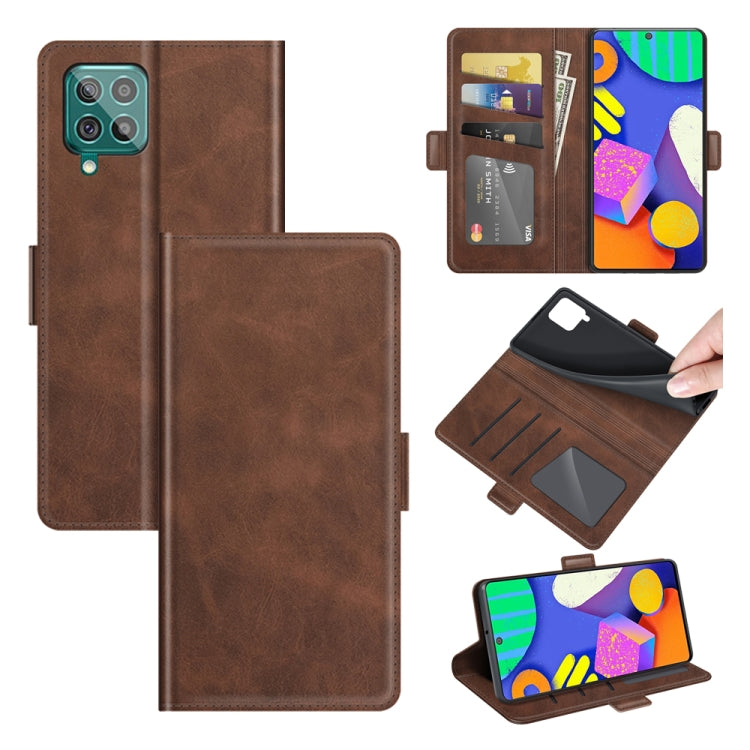 For Samsung Galaxy F62 / M62 Dual-side Magnetic Buckle Horizontal Flip Leather Case with Holder & Card Slots & Wallet