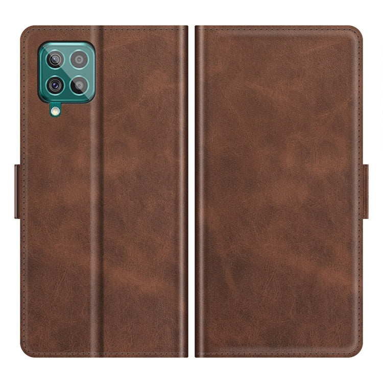 For Samsung Galaxy F62 / M62 Dual-side Magnetic Buckle Horizontal Flip Leather Case with Holder & Card Slots & Wallet