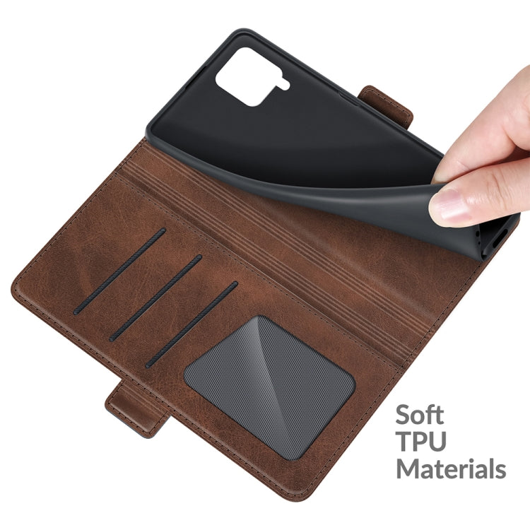 For Samsung Galaxy F62 / M62 Dual-side Magnetic Buckle Horizontal Flip Leather Case with Holder & Card Slots & Wallet