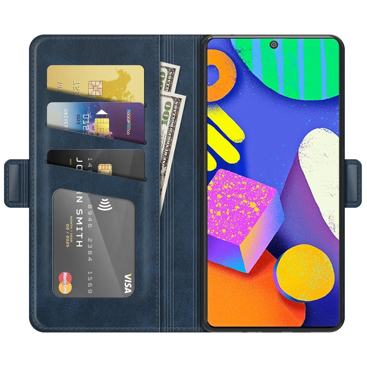 For Samsung Galaxy F62 / M62 Dual-side Magnetic Buckle Horizontal Flip Leather Case with Holder & Card Slots & Wallet