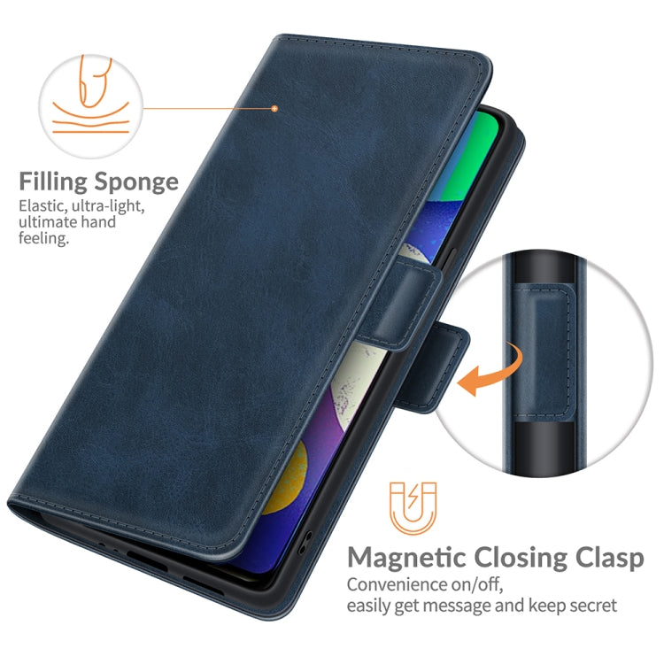For Samsung Galaxy F62 / M62 Dual-side Magnetic Buckle Horizontal Flip Leather Case with Holder & Card Slots & Wallet