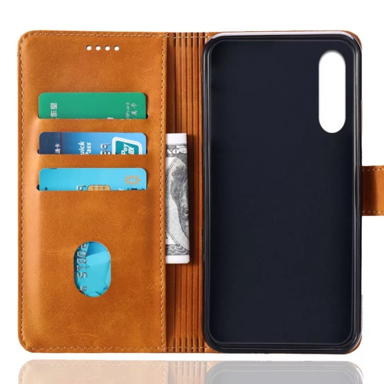 Calf Texture Horizontal Flip Leather Case for Galaxy A70, with Holder & Card Slots & Wallet