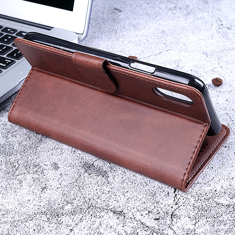Calf Texture Horizontal Flip Leather Case for Galaxy A70, with Holder & Card Slots & Wallet