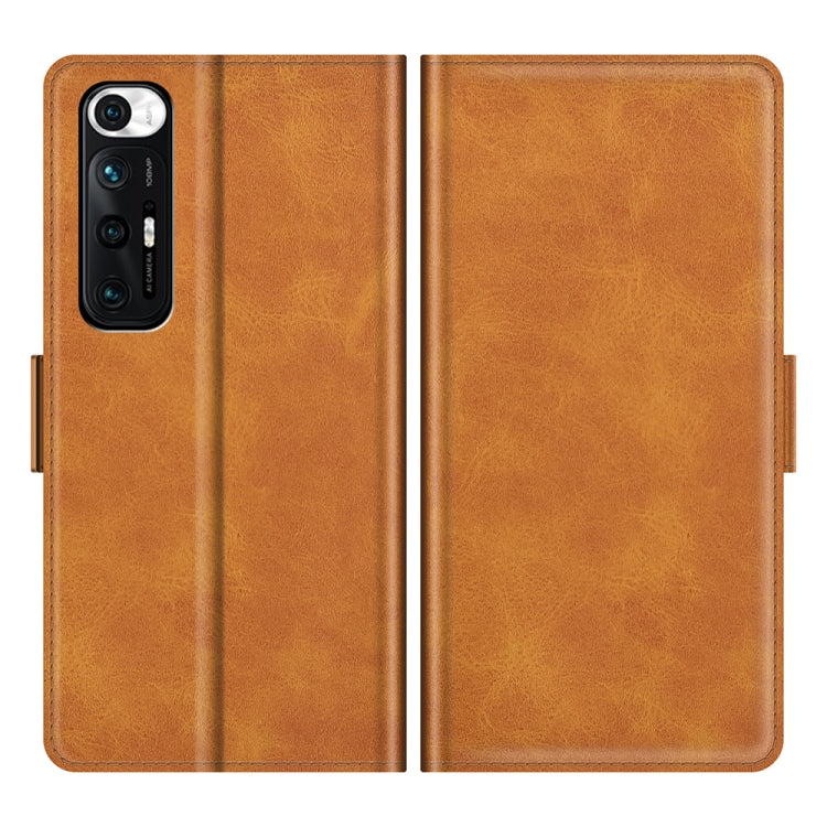 For Xiaomi Mi 10S Dual-side Magnetic Buckle Horizontal Flip Leather Case with Holder & Card Slots & Wallet